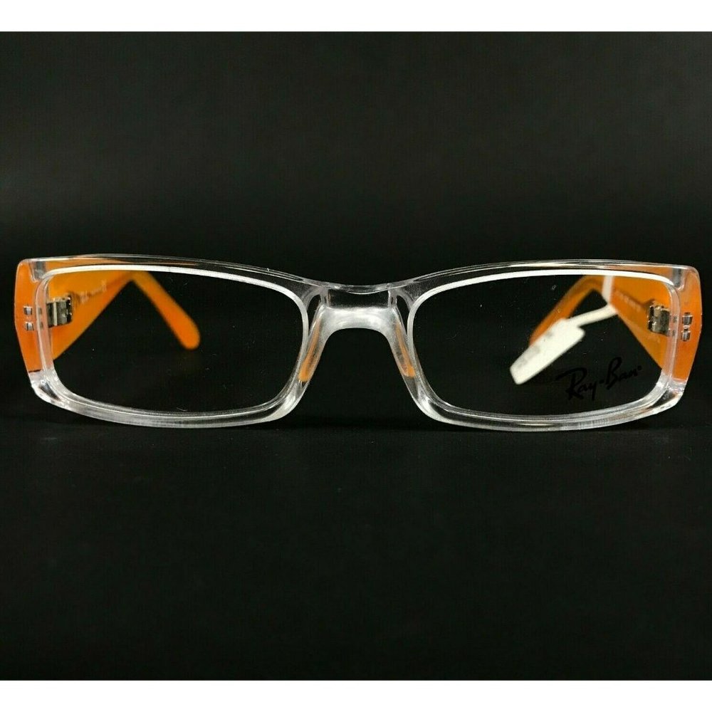 Ray-Ban RB 1518 3545 Eyeglasses Frames Orange Clear Rectangular 46-16-125